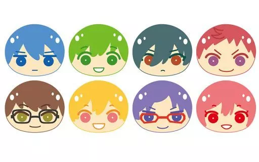 全8種セット 「Free!-Dive to the Future- おまんじゅうにぎにぎマスコット Abox」