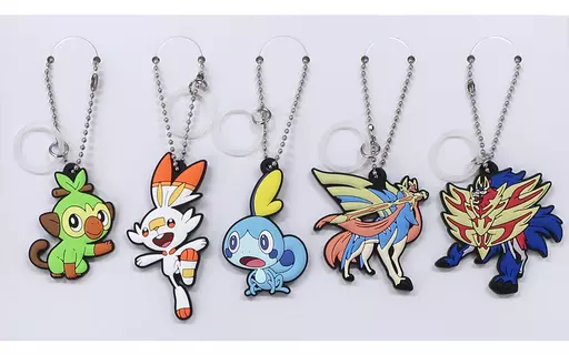 全5種セット ゲオオリジナルラバーキーホルダー 「Switchソフト ポケットモンスター ソード・シールド」 ゲオ購入特典