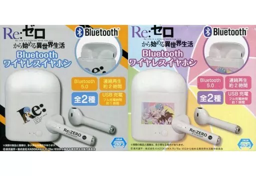Re:ゼロ ぬいぐるみ ワイヤレスイヤホン セット 駿河屋 -<中古>全2種セット Bluetooth ワイヤレスイヤホン 「Re：ゼロ