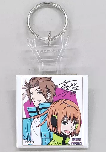 ワールドトリガー SQ.JF2020 オリジナル缶キーホルダー 「ジャンプフェスタ2020」 SQ.ブース配布品