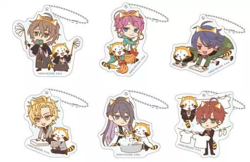 全6種セット 「ヒプノシスマイク-Division Rap Battle-×あらいぐまラスカル Fling Posse＆麻天狼 アクリルキーホルダー vol.2」