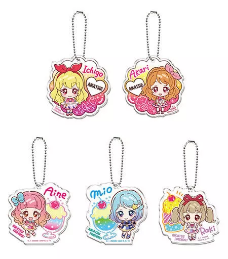 全5種セット アクリルチャーム 「ガシャポンくじ アイカツ!シリーズ あそーと3」 B賞