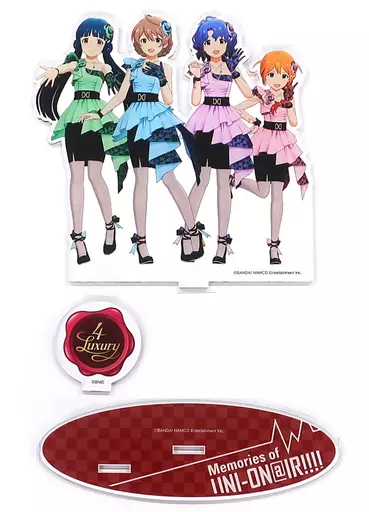 4 Luxury ユニットアクリルスタンド 「THE IDOLM＠STER MILLION LIVE! 6thLIVE TOUR 開催記念展示会 Memories of UNI-ON＠IR!!!!」