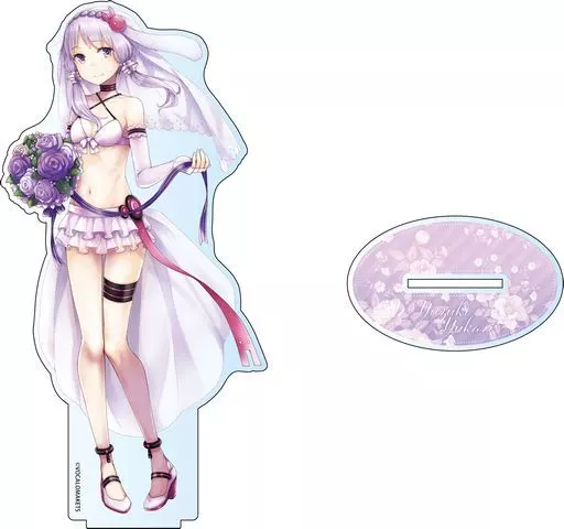結月ゆかり　水着　ビッグアクリルスタンド 駿河屋 -<中古>結月ゆかり(水着ウェディングver.) デカアクリル