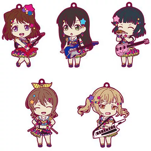 全5種セット 「BanG Dream! ガールズバンドパーティ! ねんどろいどぷらす トレーディングラバーストラップ Poppin’Party」