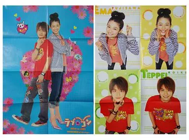 両面ビッグポスター 藤澤恵麻/小池徹平 「映画ラブ☆コン」 別冊マーガレット2006年8月号付録_image