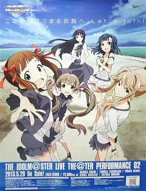B2販促ポスター アイドルマスター ミリオンライブ! 「CD THE IDOLM＠STER LIVE THE＠TER PERFORMANCE 02」 対象店舗購入特典