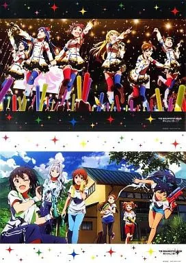 A3クリアポスター(2枚組) 劇場版 アイドルマスター MOVIE 輝きの向こう側へ! 765PRO ALLSTARS 「CD 虹色ミラクル/ラムネ色 青春 初回盤」 アニメイト連動購入特典