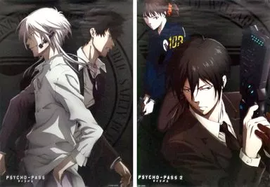 B2ジャケット絵柄ポスター(2枚セット) 霜月＆宜野座/狡噛＆槙島 「Blu-ray/DVD PSYCHO-PASS サイコパス2 VOL.5」 アニメイト予約特典_image
