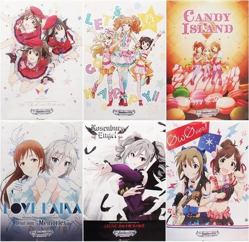 アイドルマスター シンデレラガールズ A2ポスター6枚セット 「CD THE IDOLM＠STER CINDERELLA GIRLS ANIMATION PROJECT 02～07」 ゲーマーズ6タイトル連動購入特典