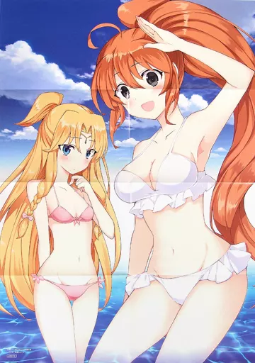 特大水着ポスター(八つ折) 吾妻凛＆ミューラ 「異世界チート魔術師」 少年エースA 2018年11月号特別付録_image