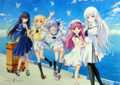 Summer Pockets しろは　クリアポスター　A3　額装 Summer Pockets ピカットアニメ A3クリアポスター 額装 サマポケ