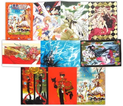 CLAMP 20周年アニバーサリー ポスターセット 駿河屋 -<中古>CLAMP 20th Anniversary Poster Set no.2(9枚組)（アニメ）