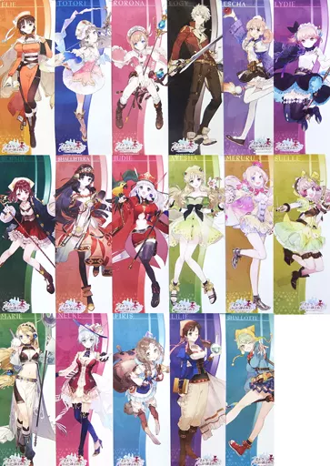 [単品] キャラクターポスター17種セット 集合 「PS4/PS Vita/Switchソフト ネルケと伝説の錬金術士たち ～新たな大地のアトリエ～ ガストショップ限定 GSコンボセット」 同梱特典