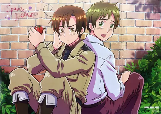 両面B2(八つ折) 集合 「ヘタリア」 アニメージュ 2010年8月号第2付録_image