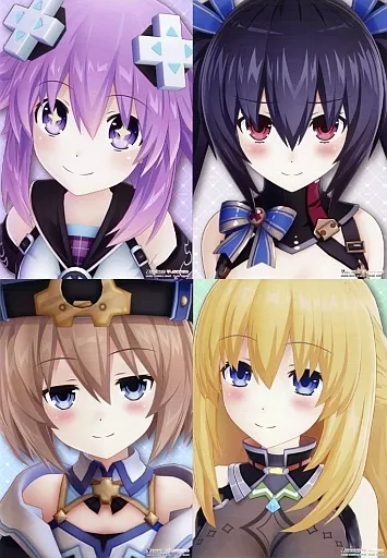 集合 四女神ガチ恋距離(4枚入り) 「PS4ソフト ブイブイブイテューヌ エモーショナルエディション」 同梱特典_image