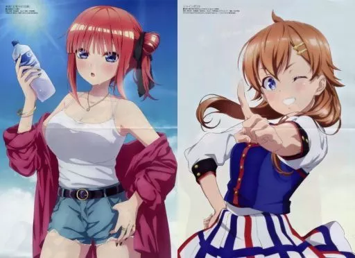 両面A3ピンナップ(二つ折) 中野二乃/青天国春 「映画 五等分の花嫁/シャインポスト」 Megami MAGAZINE 2022年9月号綴じ込み付録_image