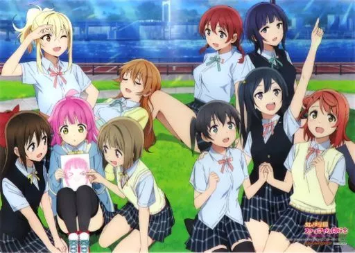 オリジナルA3クリア 集合 「ラブライブ!虹ヶ咲学園スクールアイドル同好会TVアニメオフィシャルBOOK」 ゲーマーズ購入特典