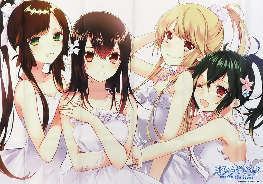 ポスター　選べる!B1布ポスター 姫柊雪菜＆藍羽浅葱＆暁凪沙＆煌坂紗矢華 「くじ引き堂 ストライク・ザ・ブラッド Happy birthday! 雪菜 オンラインくじ 2023」 S-1-1賞
