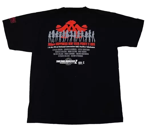 アイドルマスター 公式ライブTシャツ ブラック Mサイズ 「THE IDOLM＠STER 2 765pro H＠PPINESS NEW YE＠R P＠RTY!! 2011」