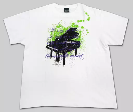水樹奈々 Tシャツ(Grand Piano) ホワイト Mサイズ 「NANA MIZUKI LIVE THEATER 2015 -ACOUSTIC-」
