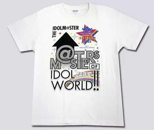 アイドルマスター(Day1) 公式Tシャツ ホワイト Mサイズ 「THE IDOLM＠STER M＠STERS OF IDOL WORLD!!2015」