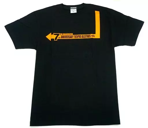 ロゴ柄 Tシャツ ブラック XLサイズ 「アイドルマスター THE IDOLM＠STER 7th ANNIVERSARY 765PRO ALLSTARS みんなといっしょに!」