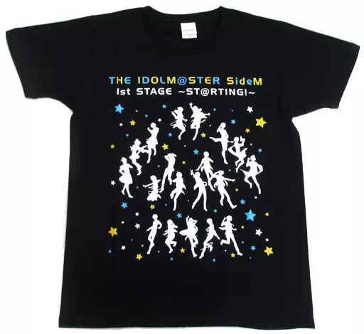 集合(シルエット) Tシャツ ブラック Sサイズ 「アイドルマスター SideM 1st stage ST＠RTING!」