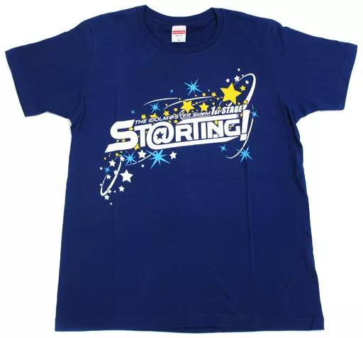 イベントロゴ Tシャツ ブルー Mサイズ 「アイドルマスター SideM 1st stage ST＠RTING!」