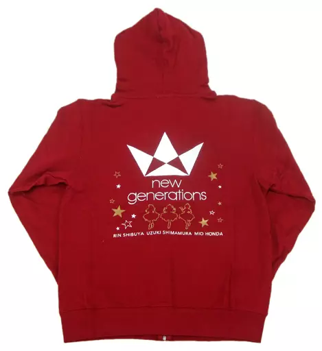 new generations パーカー レッド Lサイズ 「アイドルマスター シンデレラガールズ」 C89グッズ（本体不備（中））