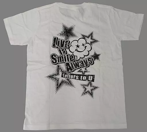 駿河屋 -<中古>LiSA ツアーTシャツ ホワイト Lサイズ 「LiVE is Smile