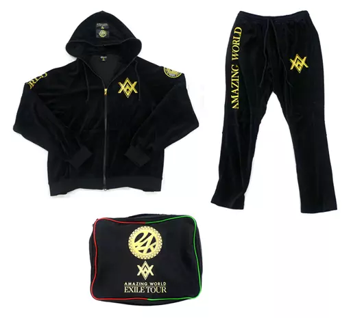 アウターウェア(男性アイドル)　EXILE AMAZING WORLD×24karats Jersey(ジャージ) ブラック XLサイズ 駿河屋 -<中古>EXILE AMAZING WORLD×24karats Jersey(ジャージ