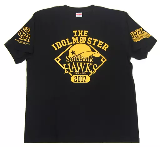 福岡ソフトバンクホークス P＠Lコラボ Tシャツ ブラック Lサイズ 「アイドルマスターシリーズ×パ・リーグコラボ」