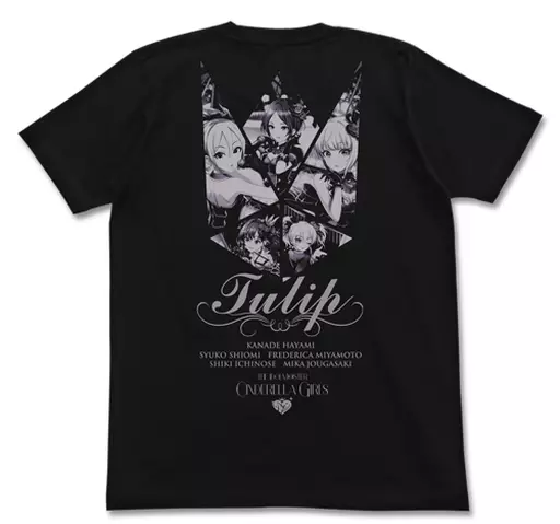 LiPPS Tシャツ ブラック Lサイズ 「アイドルマスター シンデレラガールズ」（本体不備（中））