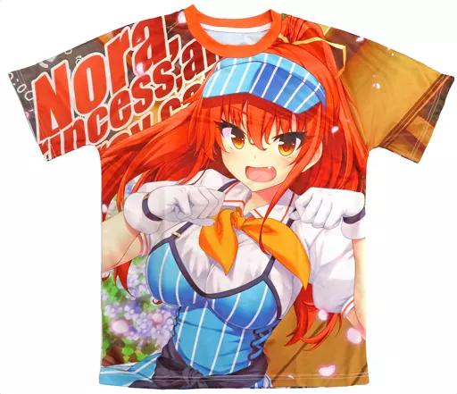 ノラと皇女と野良猫ハート Tシャツ HARUKAZE フルグラフィックTシャツ