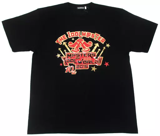 アイドルマスター 10thライブ EXTRA Tシャツ(ロゴ柄) ブラック XLサイズ 「THE IDOLM＠STER M＠STERS OF IDOL WORLD!!2015」