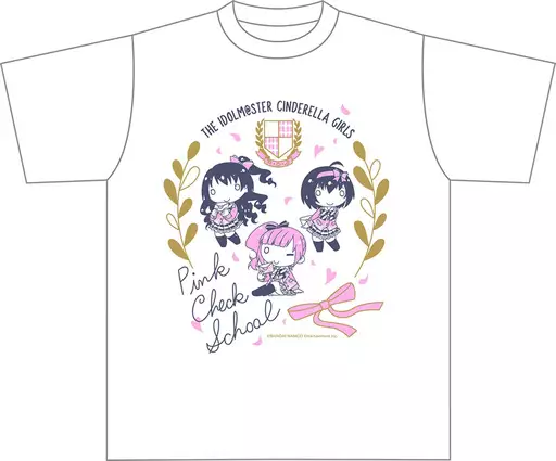 ピンクチェックスクール ちまドル Tシャツ ホワイト Lサイズ 「アイドルマスター シンデレラガールズ」