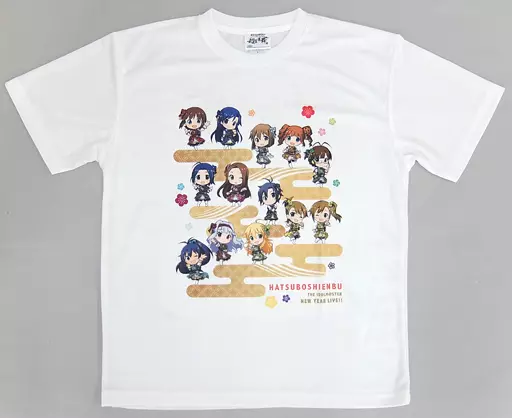 アイドルマスター(ちびキャラ) 公式フルカラースポーツTシャツ ホワイト XLサイズ 「THE IDOLM＠STER ニューイヤーライブ!! 初星宴舞」