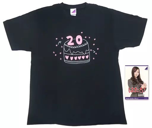 【新品・未使用品】乃木坂46 星野みなみ 誕生記念Tシャツ 4枚 セット 中古】衣類 星野みなみ 生誕記念Tシャツ(ポストカード付) ホワイト L