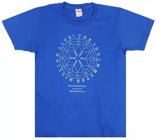 アイドルマスター ミリオンライブ! ミリオンスターズ 公式コラボTシャツ ブルー Lサイズ 「リスアニ!LIVE 2018」