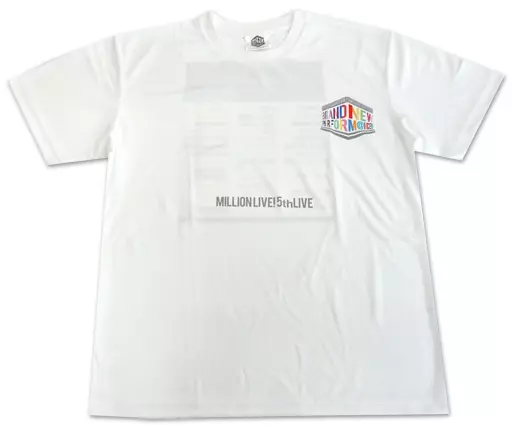 5th LIVE Ver. 公式フルカラースポーツTシャツ ホワイト Lサイズ 「THE IDOLM＠STER MILLION LIVE! 5thLIVE BRAND NEW PERFORM＠NCE!!!」