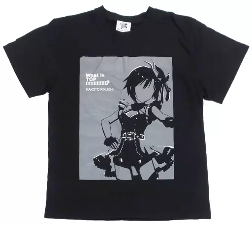 菊地真 公式シルエットTシャツ グレー×ブラック Mサイズ 「THE IDOLM＠STER PRODUCER MEETING 2018 What is TOP!!!!!!!!!!!!!?」