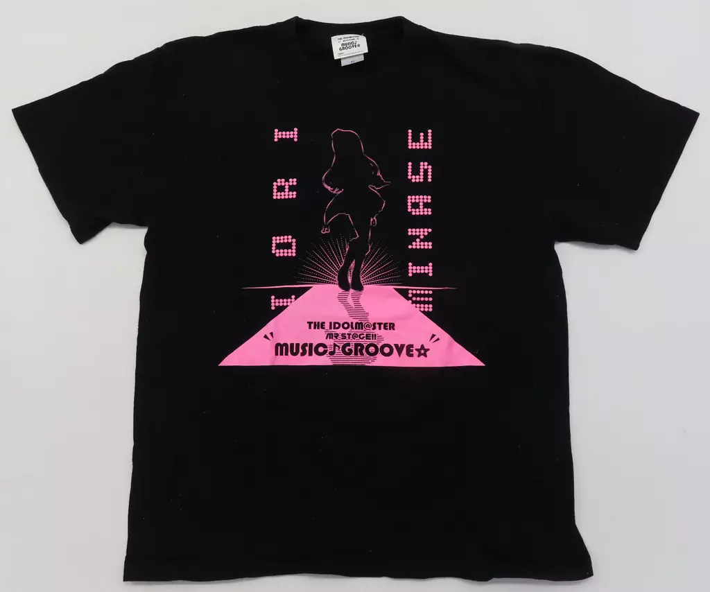 水瀬伊織 公式Tシャツ ブラック XLサイズ 「THE IDOLM＠STER MR ST＠GE!! MUSIC♪GROOVE☆」