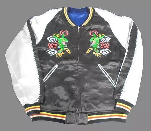 ポケモン　スカジャン　レックウザ pokemon time 駿河屋 -<中古>レックウザ スカジャン pokemon time シルバー