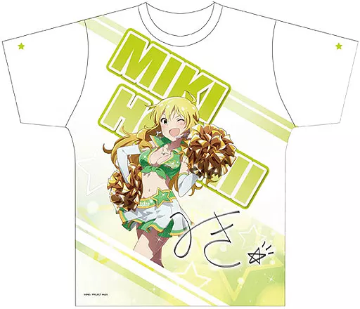 星井美希 両面フルグラフィックTシャツ ホワイト×ライトグリーン Mサイズ 「アイドルマスター ミリオンライブ!」