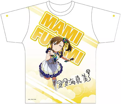 双海真美 両面フルグラフィックTシャツ ホワイト×イエロー Mサイズ 「アイドルマスター ミリオンライブ!」