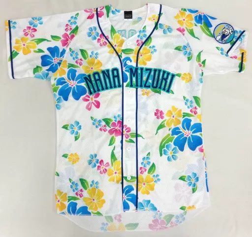 水樹奈々 NM-UNIFORM(ユニフォーム)-MET LIFE DOME LIMITED- ホワイト メンズSサイズ 「NANA MIZUKI LIVE ISLAND 2018」 埼玉会場限定