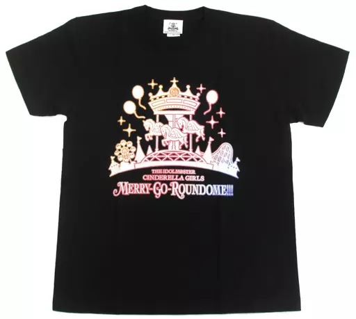 メットライフドームVer. 公式Tシャツ ブラック Lサイズ 「THE IDOLM＠STER CINDERELLA GIRLS 6thLIVE MERRY-GO-ROUNDOME!!!」