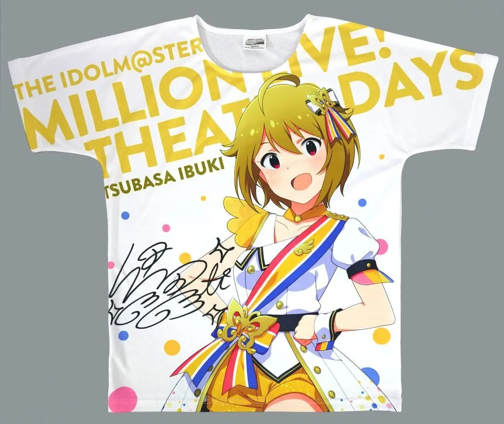 伊吹翼(サイン入りver.) フルカラーTシャツ ヌーベル・トリコロールver. ホワイト フリーサイズ(Lサイズ) 「THE IDOLM＠STER MILLION LIVE! THEATER DAYS 1st anniversary in AKIHABARA」