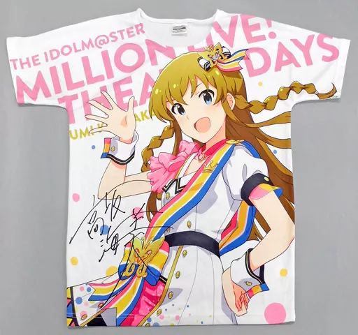 高坂海美(サイン入りver.) フルカラーTシャツ ヌーベル・トリコロールver. ホワイト フリーサイズ(Lサイズ) 「THE IDOLM＠STER MILLION LIVE! THEATER DAYS 1st anniversary in AKIHABARA」
